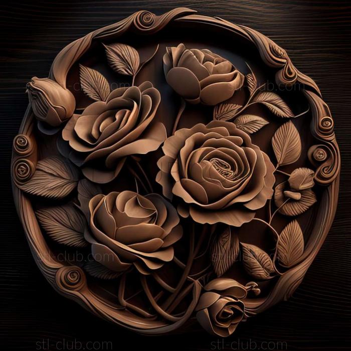 3D model roses (STL)